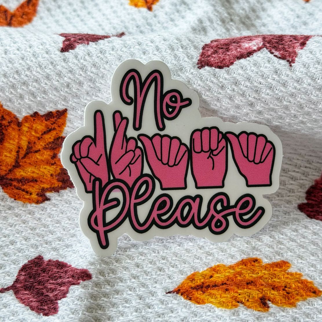 No Drama Please Sticker