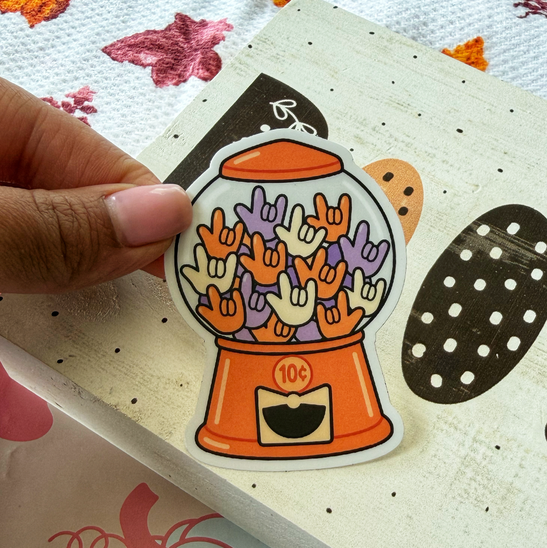 ILY Gumball Machine Sticker