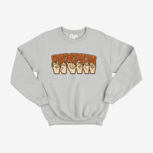 Faux Embroidery Pumpkin Season Crewneck