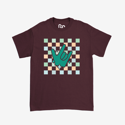 Boy Checkered & ILY Youth Tee