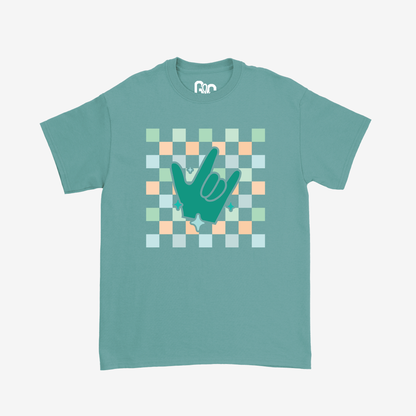 Boy Checkered & ILY Youth Tee