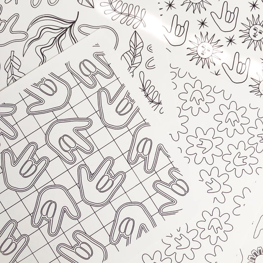 ASL Color Pattern Fun Sheet