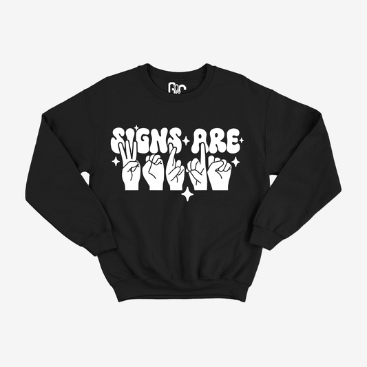 Signs are Words Youth Crewneck