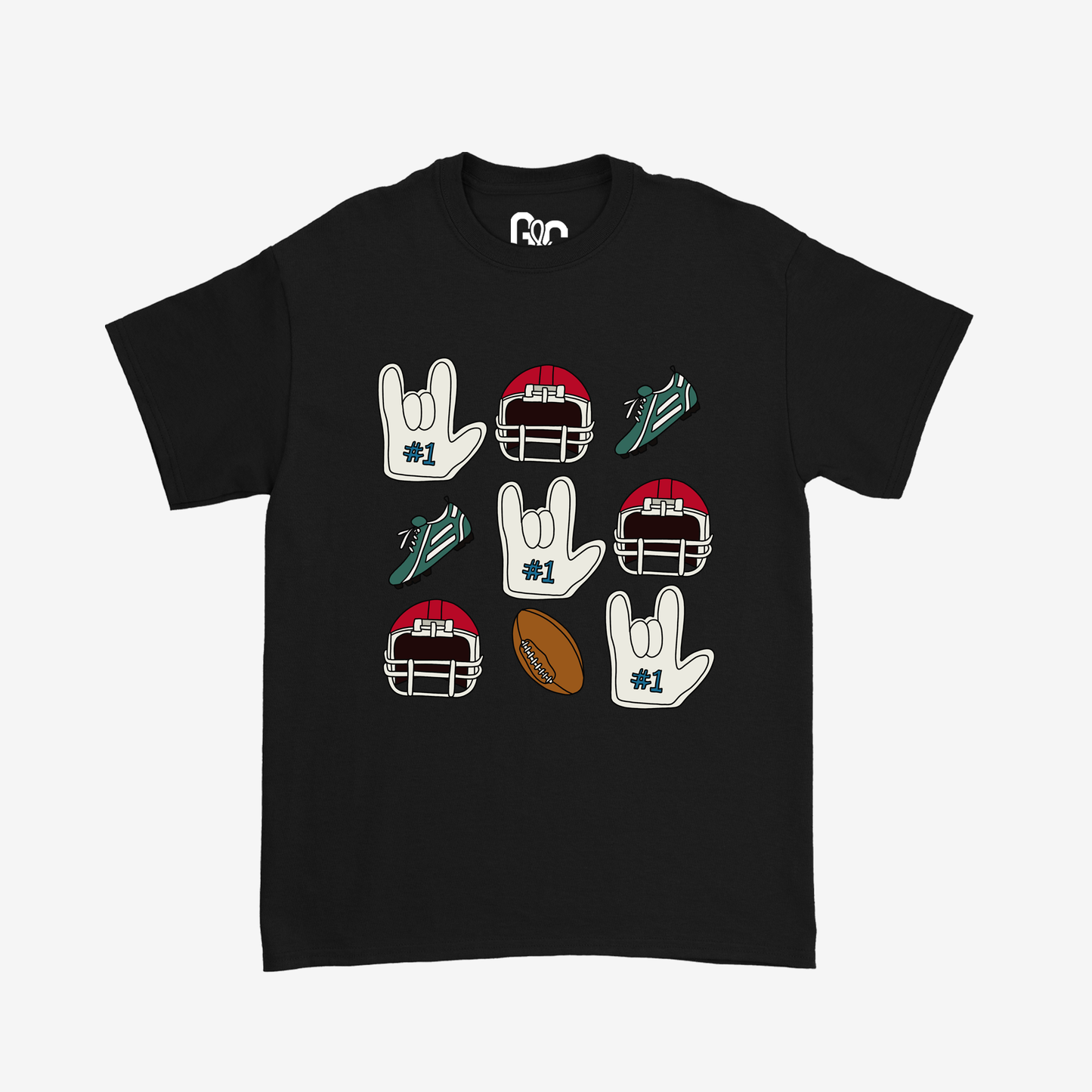 Football Tic Tac Toe Tee