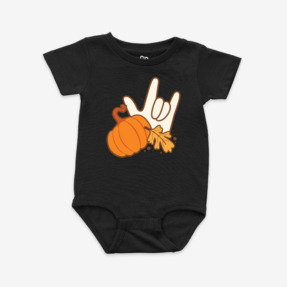 Pumpkin & ILY Onesie Tee
