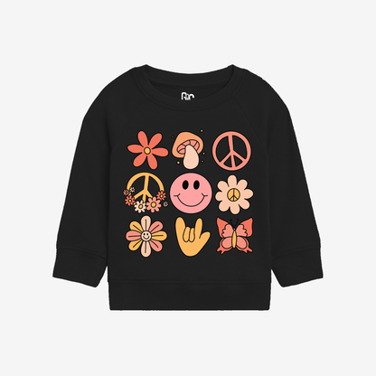 Love & peace Toddler Crewneck