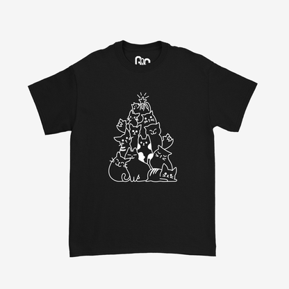 Cat Christmas Tree Tee
