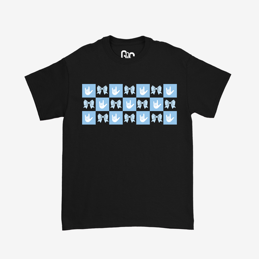 Boy Checkered ILY Coquette Tee