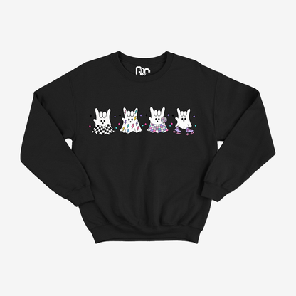 Retro ILY Ghost Crewneck
