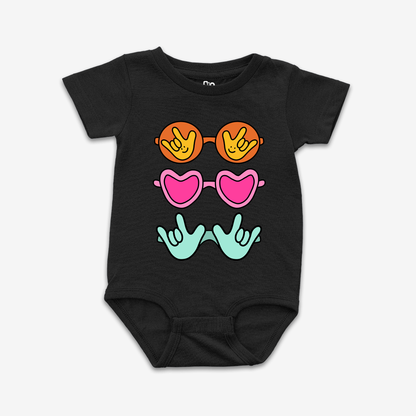Summer Sunglass ILY Onesie Tee