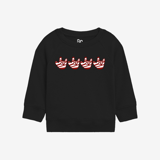 Peppermint Candy ILY Toddler Crewneck