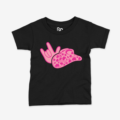 Cowgirl Pink ILY Toddler Tee