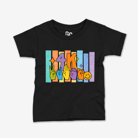 4K Vibes Retro Striped T/Y Tee
