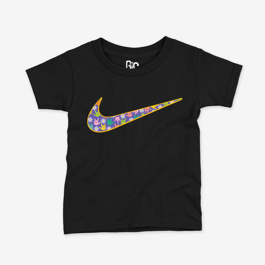 Flower ILY Swoosh Toddler Tee