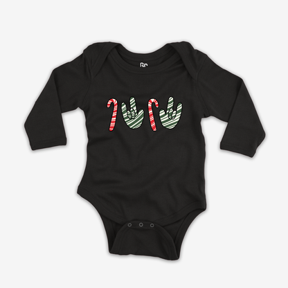 Candy Cane & ILY Onesie Sleeve