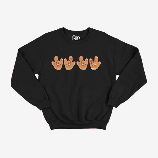 Gingerbread ILY Youth Crewneck