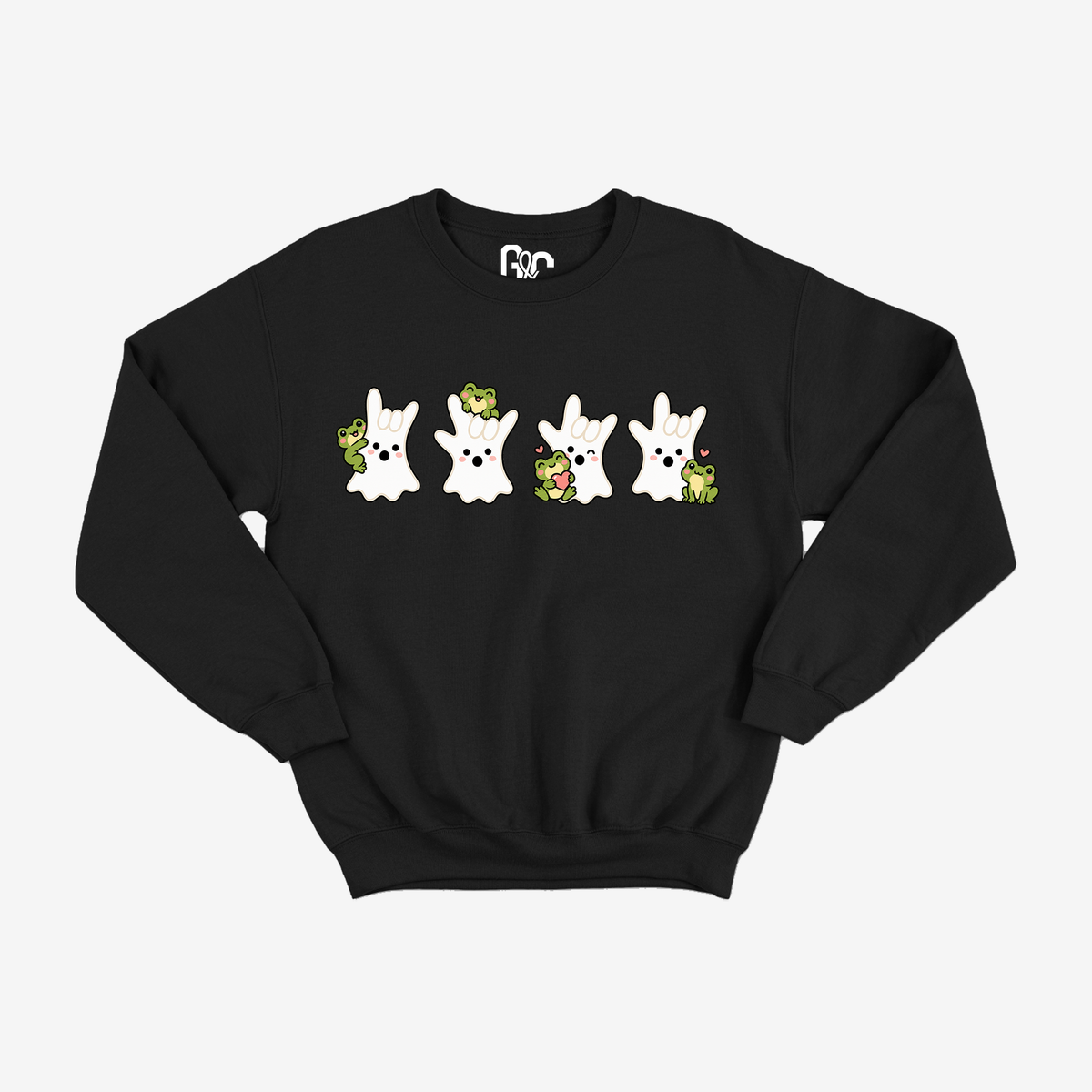 Frog ILY Ghost Crewneck