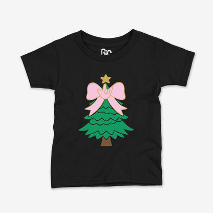 Bow Xmas Tree Toddler Tee
