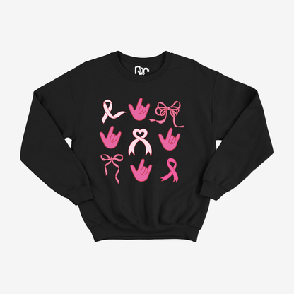 Ribbon Pinktober ILY Crewneck