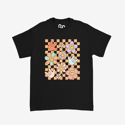 Daisy ILY Checkered Youth Tee