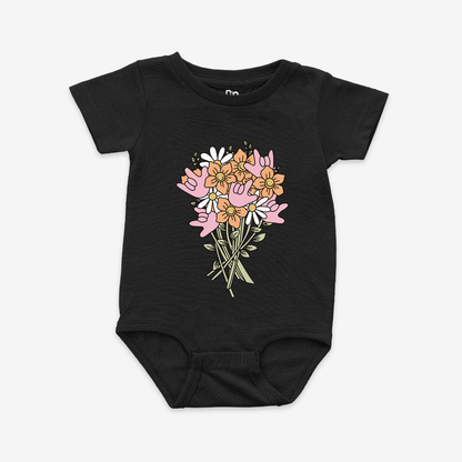ILY Flower Onesie Tee