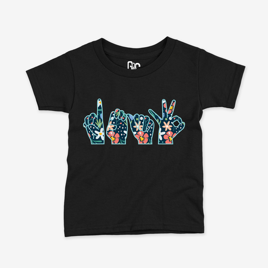 Deaf Flower Toddler Tee
