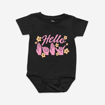Hello Baby (Pink) Onesie Tee