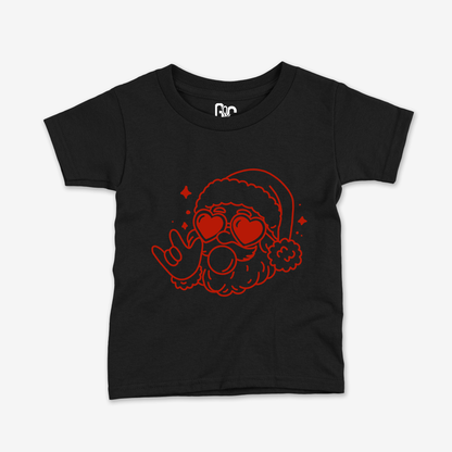 Outline Santa ILY Toddler Tee