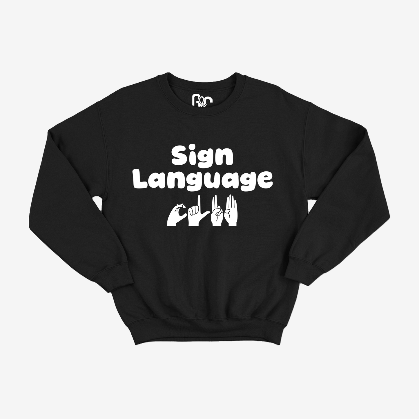 Sign Language Club Crewneck
