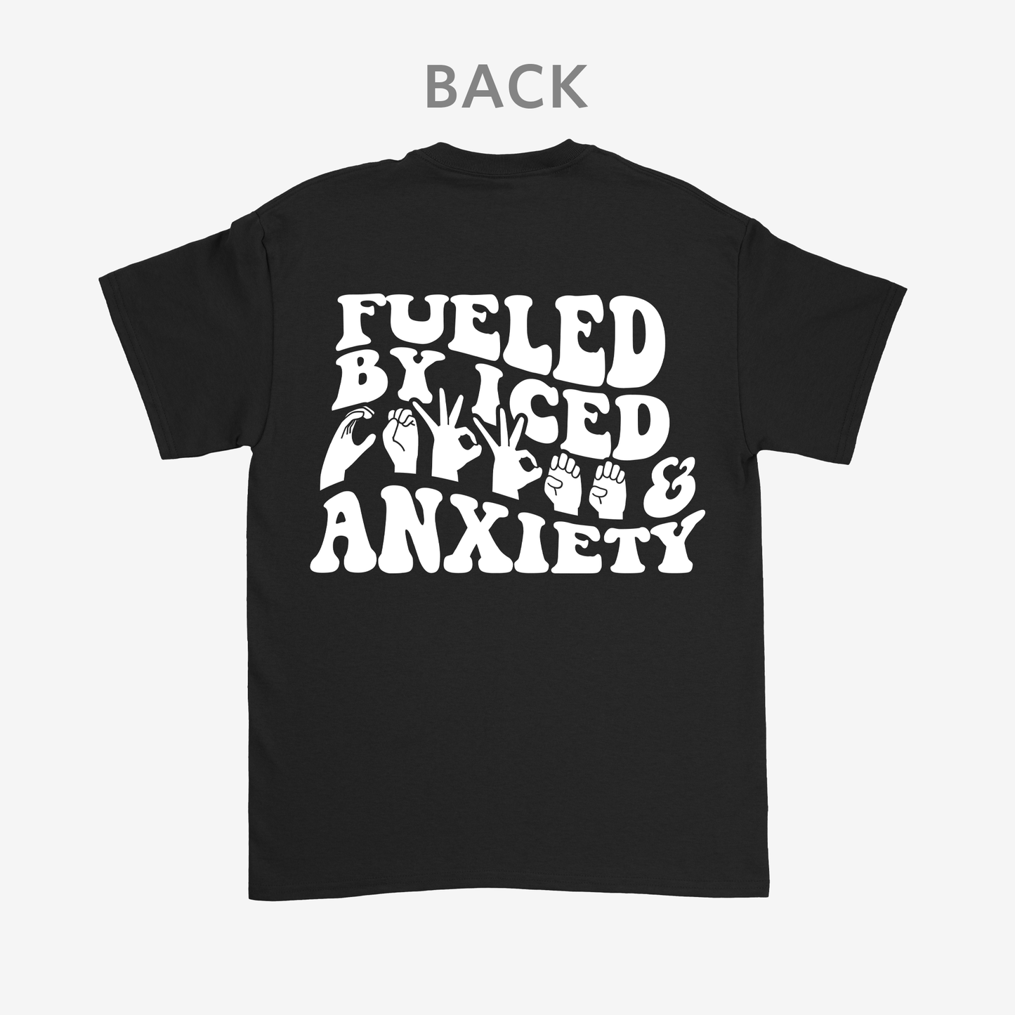 Fueled by iced coffee and anxiety Tee