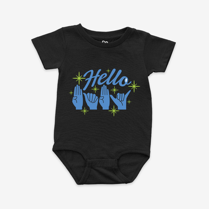 Hello Baby (Blue) Onesie Tee