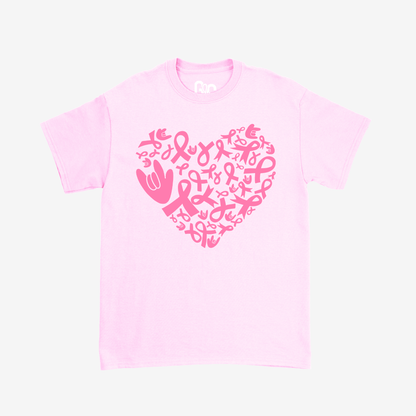 Breast Cancer Heart Tee