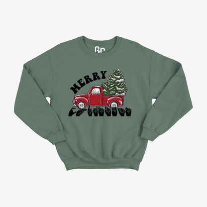 Merry Christmas Truck Crewneck