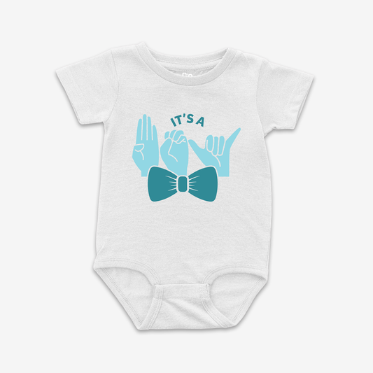 It's A Boy Bow Onesie Tee
