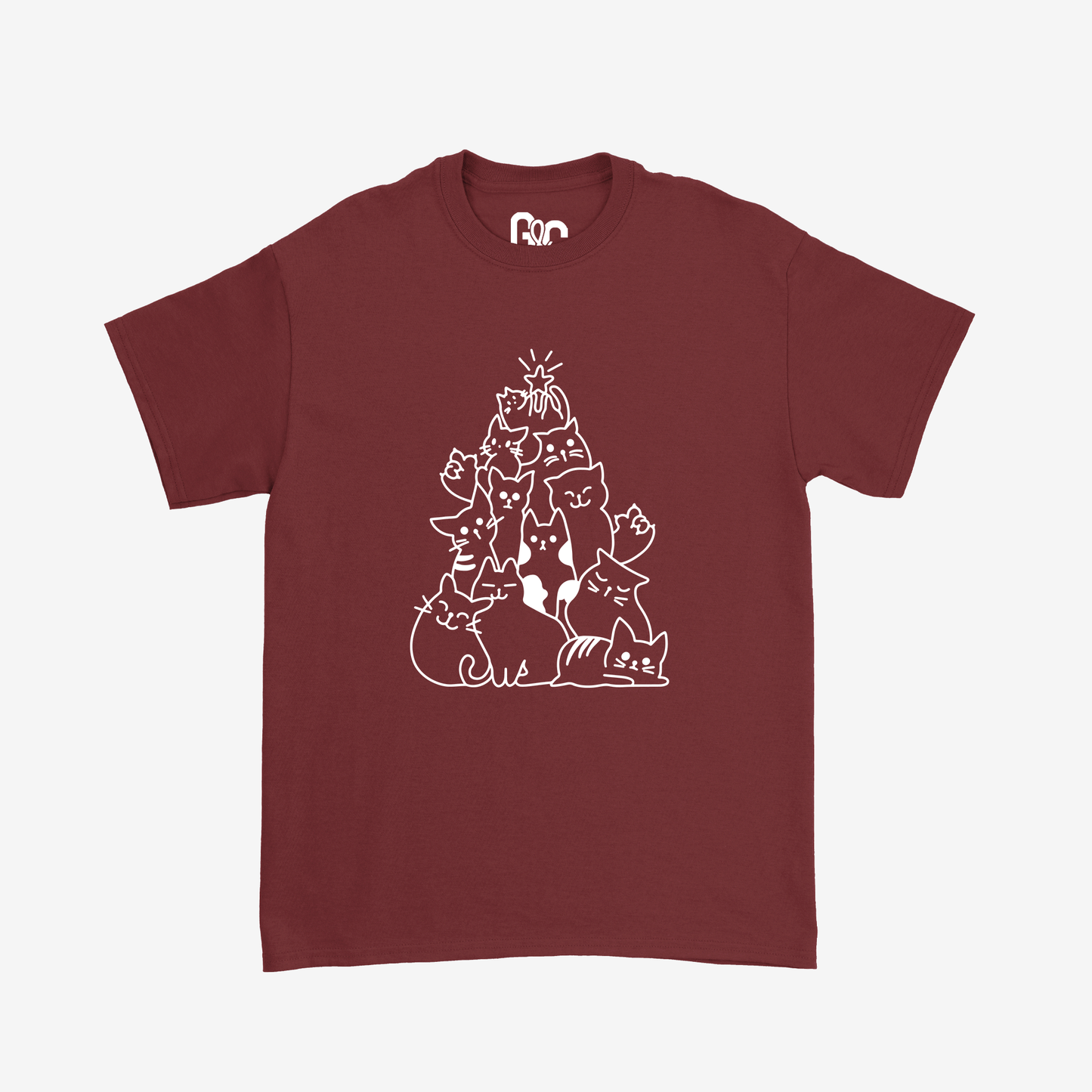 Cat Christmas Tree Tee