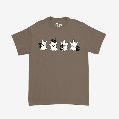 Spooky Cat ILY Ghost Tee