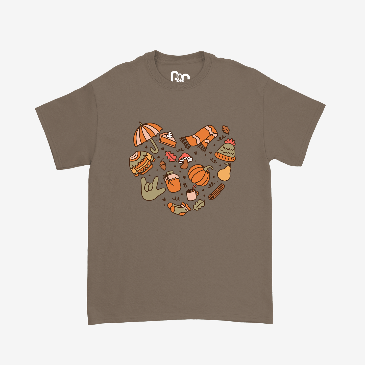 Fall Doodle Heart Tee