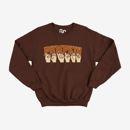 Faux Embroidery Pumpkin Season Crewneck