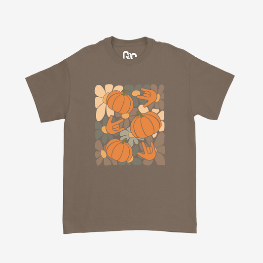 Floral Pumpkin Tee