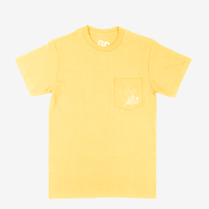 Floral & ILY Pocket Tee