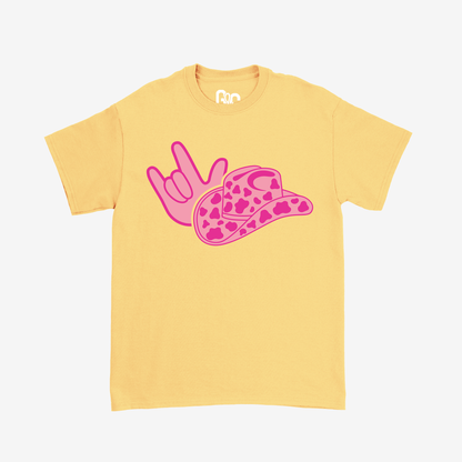 Cowgirl Pink ILY Youth Tee