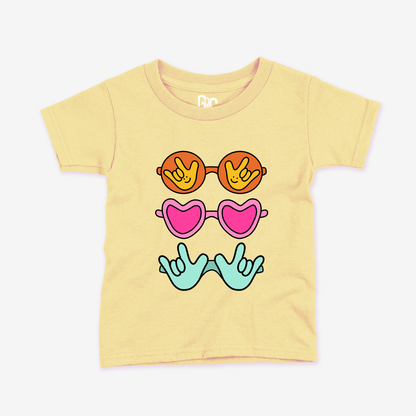 Summer Sunglass ILY Toddler Tee
