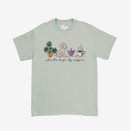 Plants Dogs ILY Tee