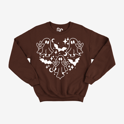 Ghostly Heart ILY Crewneck