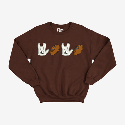 Football & ILY Crewneck