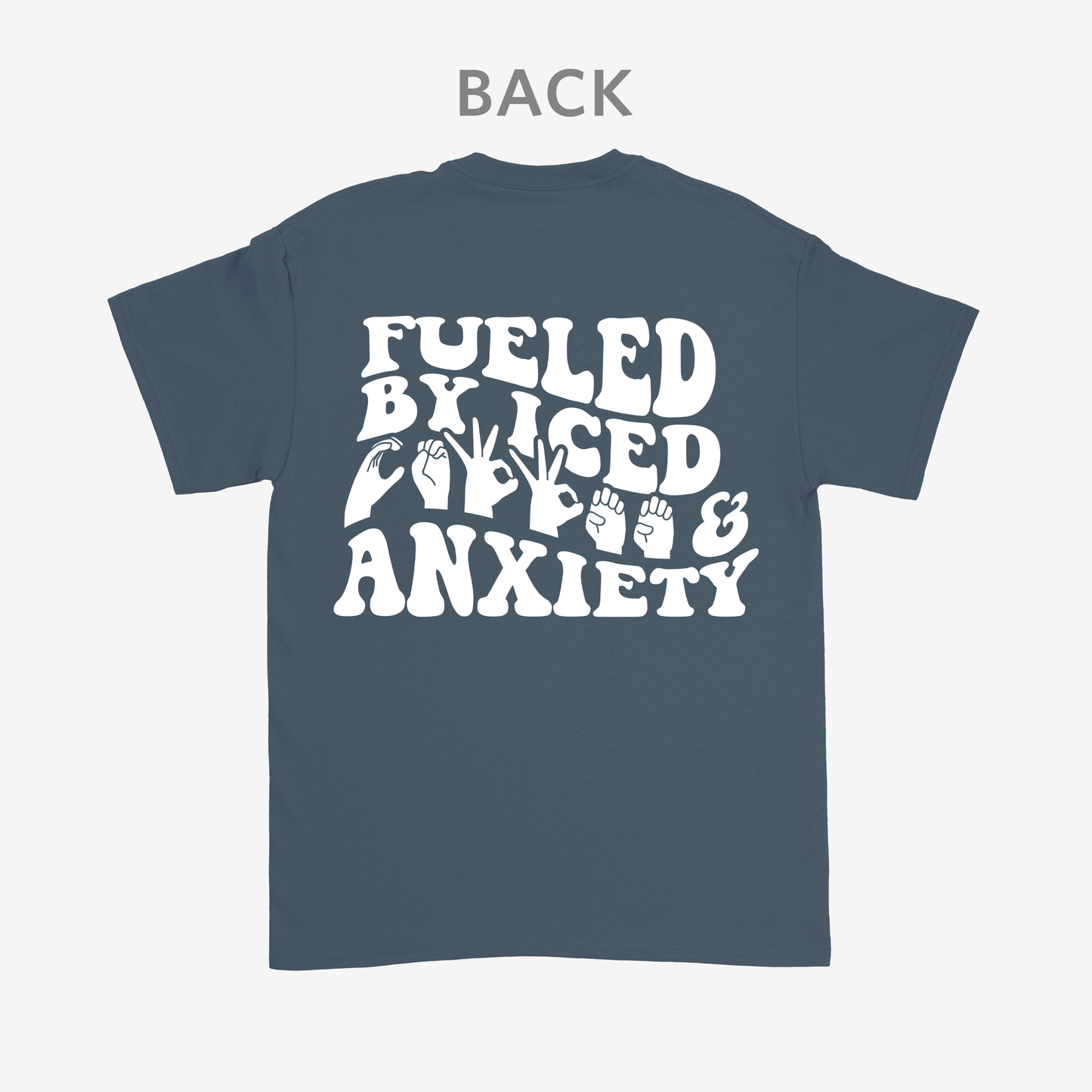 Fueled by iced coffee and anxiety Tee