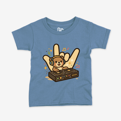 DJ Bear ILY Toddler Tee