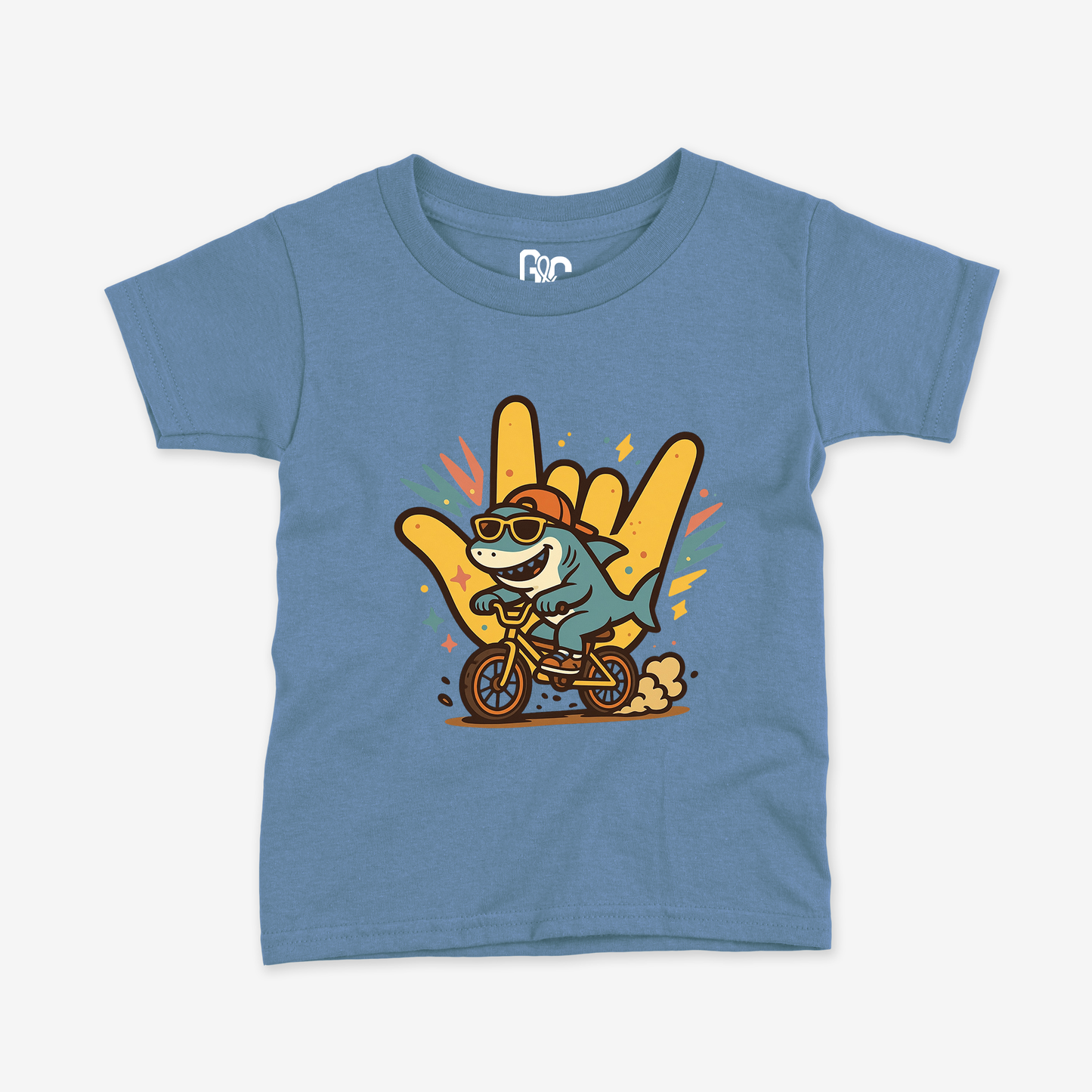 Shark Ride ILY Toddler Tee