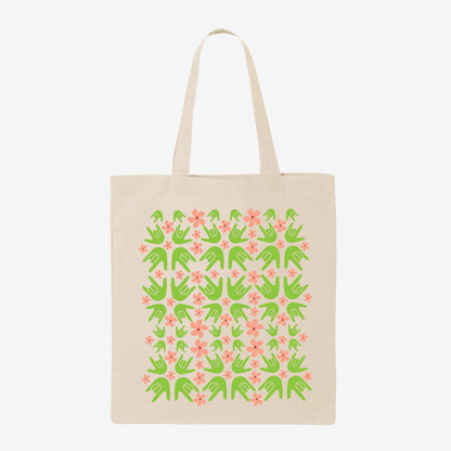 Flowers ILY Tote Bag