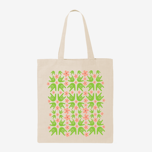 Flowers ILY Tote Bag